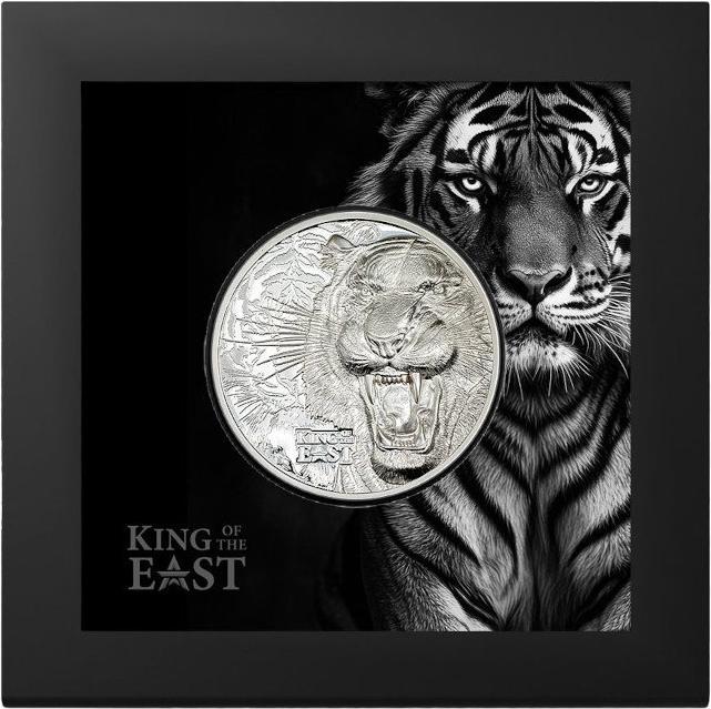 Actual product image CIT Coin Invest Silber King of the East - Tiger 3 oz PP - Ultra High Relief (1.00, 2025)