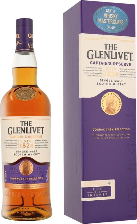 Image du produit The Glenlivet Single Malt Captain's Reserve (Single Malt, Scotch Whisky)