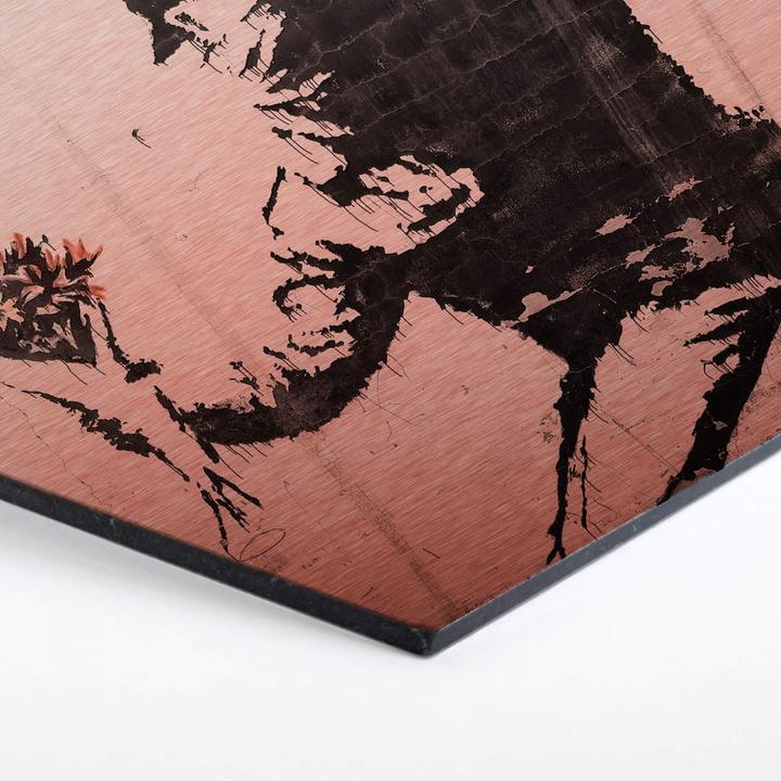 Produktbild Trenddeko Kupfereffekt - Der Blumenwerfer (35 x 30 cm)