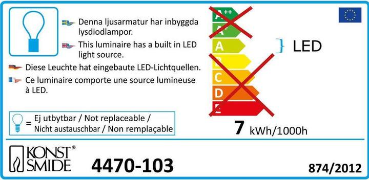Label énergétique Konstsmide Flocon de neige