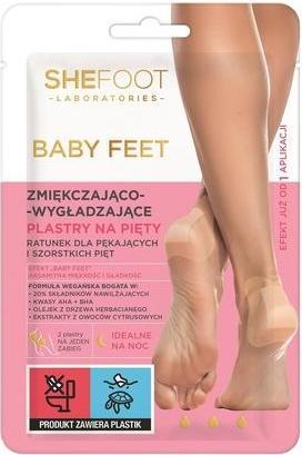 Actual product image NoName Shefoot Baby Foot Softening And Smoothing Heel Patches - 2 Pieces (Foot deodorant & powder)