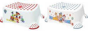 Actual product image keeeper kids step stool ""tomek Paw Patrol"", white with print, max. load: 80 kg, surface and feet