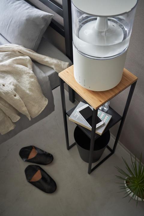 Actual product image Yamazaki 2-tier shelf with wooden top TOWER