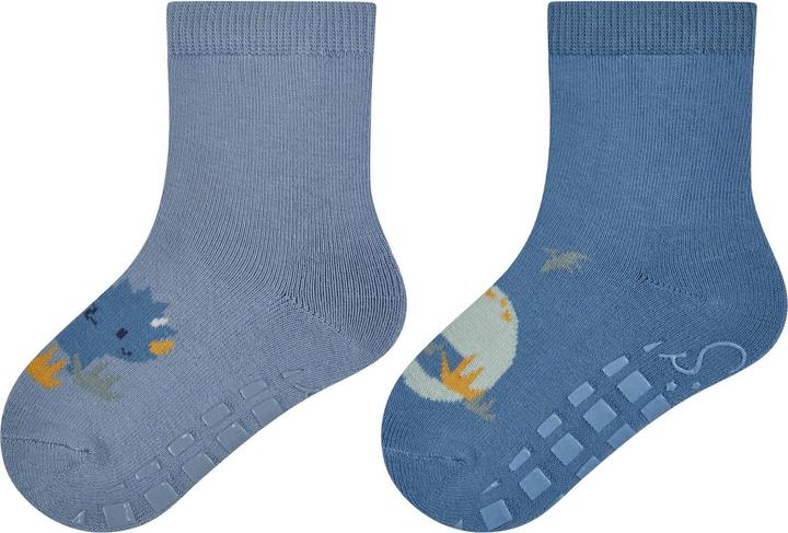 Produktbild Sterntaler Antirutsch-Socken 2er Set Dino Blau Gr. 23/24 (24)