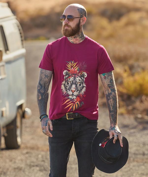 Actual product image Joe Browns Tropical Tiger Graphic Short Sleeve T-Shirt (S)