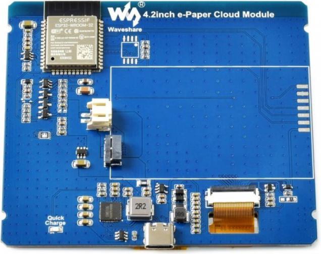 Image du produit WaveShare Écran E-Ink Cloud de 4,2 pouces avec WiFi et Bluetooth