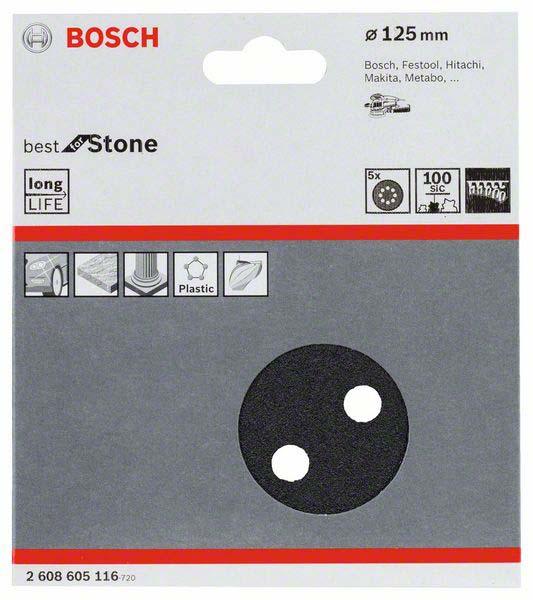 Immagine prodotto Bosch Professional Zubehör Foglio abrasivo PRO F355, 125 mm, G100 (100)