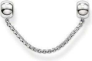 Hermex Kettenanhänger Charm Anhänger Strass versilbert - Silbrig (925er Metalllegierung)
