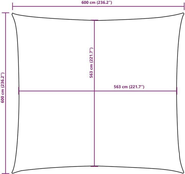 Image du produit VidaXL Sonnensegel (6 x 6 m)