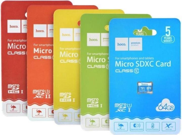 Productafbeelding Hoco Geheugenkaarten geheugenkaart microSD 64GB klasse 10 (64 GB, microSDXC, U1, UHS-I)
