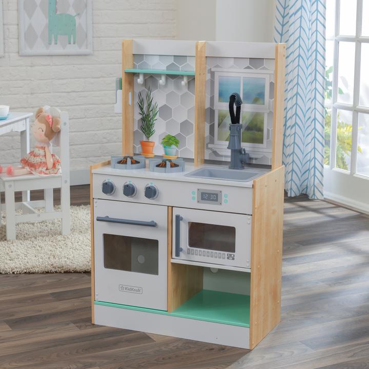 Produktbild KidKraft Spielküche Let's Cook aus Holz -Naturfarben