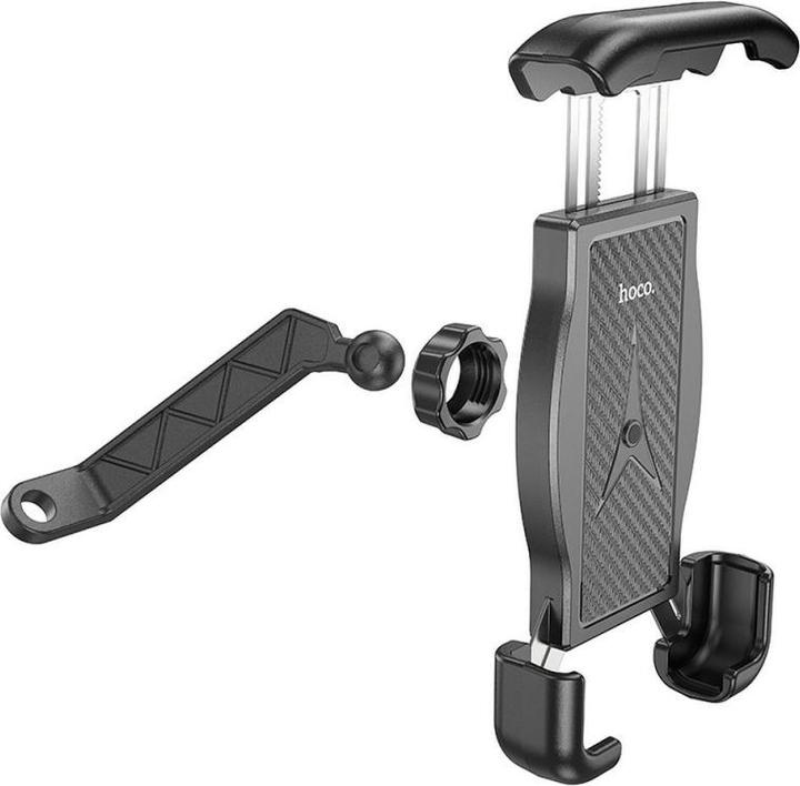 Productafbeelding Hoco - Motorcycle Holder (CA119) - Strong Grip, for Phones 4.5 - 7", for Rearview Mirror - Black