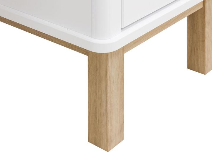 Actual product image Bopita Desk Mika White / Oak (78 x 130 x 60 cm)