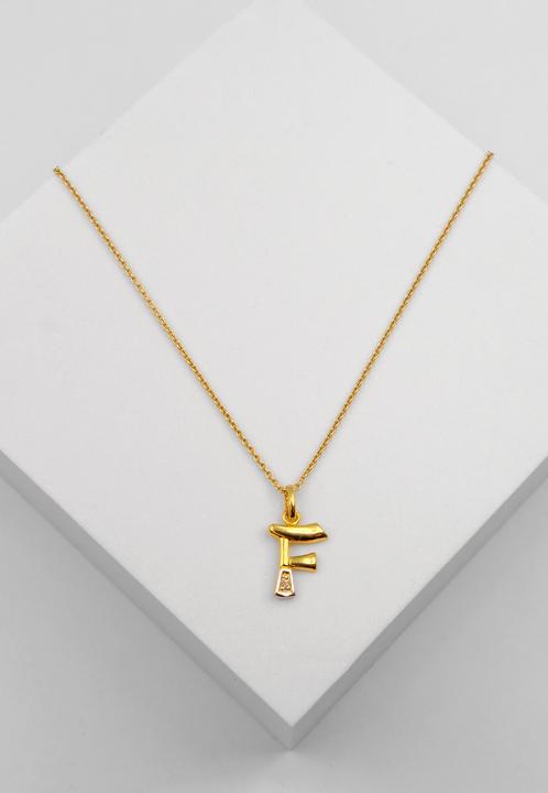 Image du produit Muau Lettre (750, Or blanc, Or jaune 18 carats)