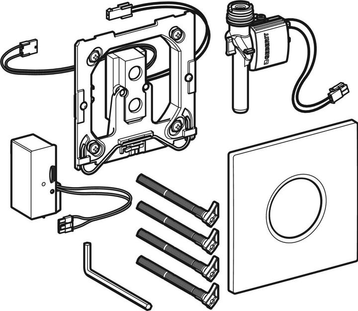 Actual product image Geberit Urinal control type 01 touchless infrared mains operation white 116.021.11.