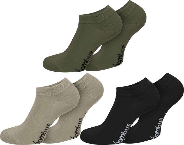 Schwarz, Khaki, Oliv