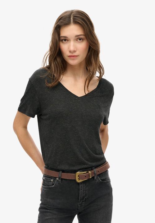 Actual product image Superdry Studios Slub Emb Vee Tee (16)