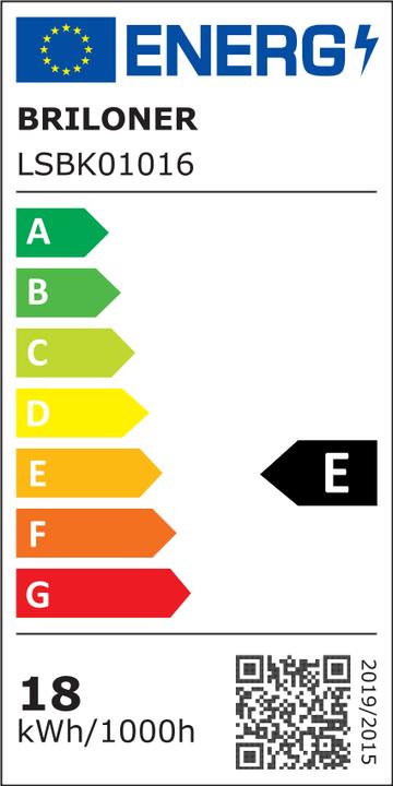 Energie-Label Briloner Ultra flat LED Panel with backlight effect + Microwave, IP44, white (2400 lm)