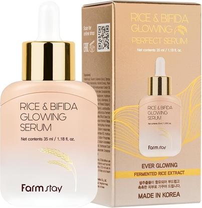 Farm Stay FARMSTAY Rice & Bifida Glowing Serum rozświetlające serum z fermentami i Ryżem 35ml (35 ml)
