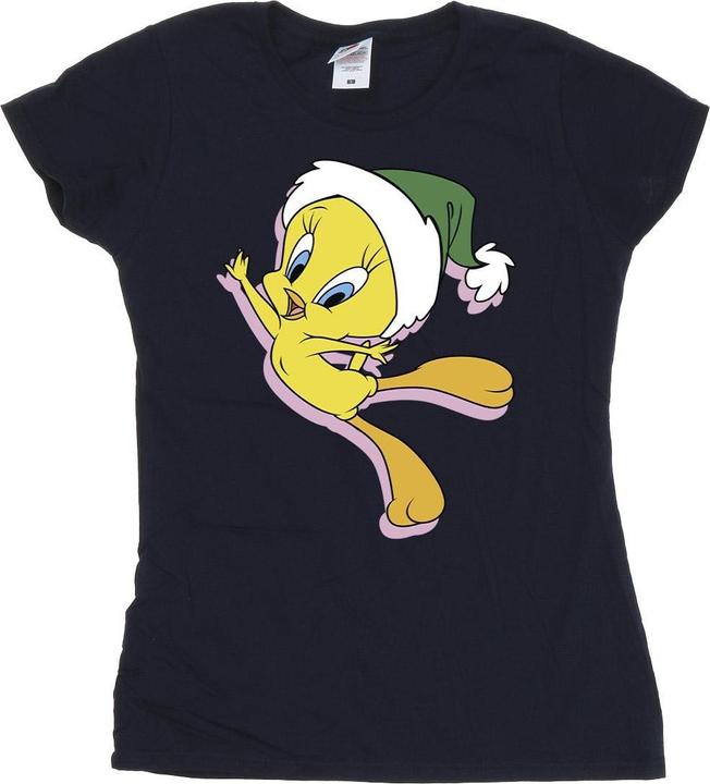 Looney Tunes Tweety Christmas Hat TShirt (M)