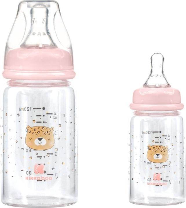 Immagine prodotto Kikkaboo Bottiglia di vetro per bambini 120 ml Savanna (120 ml)