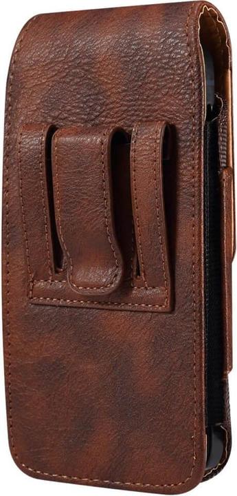 Actual product image Cover-Discount Nylon - Leather Belt Bag with Card Pocket brown / L