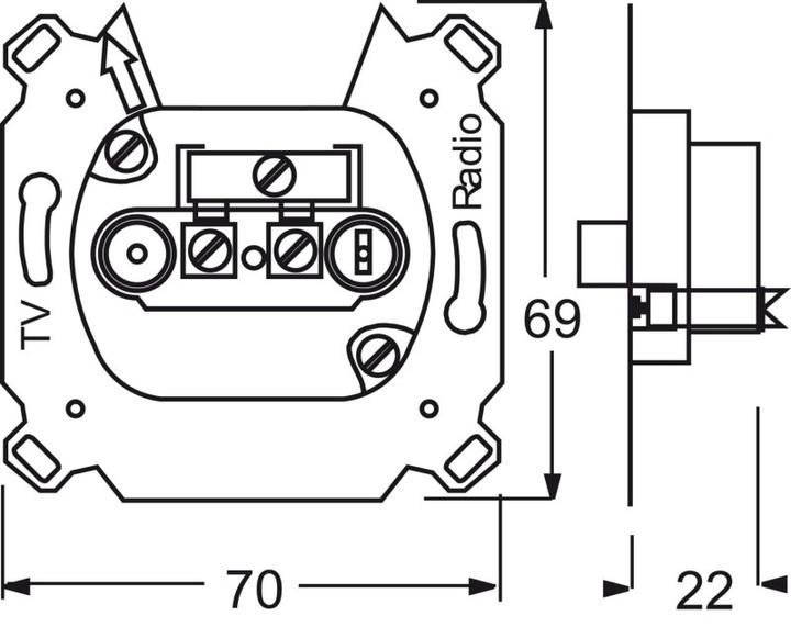 Immagine prodotto Busch-Jaeger Inserire (Presa d'antenna)
