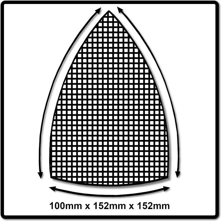 Image du produit Mirka ABRANET Delta Feuilles abrasives Grip 100x152x152mm P180 50 pces ( 5421905018 ) (P180)