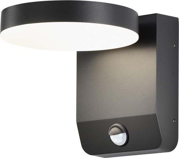 Actual product image V-TAC Projector façade light 17W LED motion detector round black IP65 VT-11020S-RD-B 4000K 2480l (2480 lm, IP65)