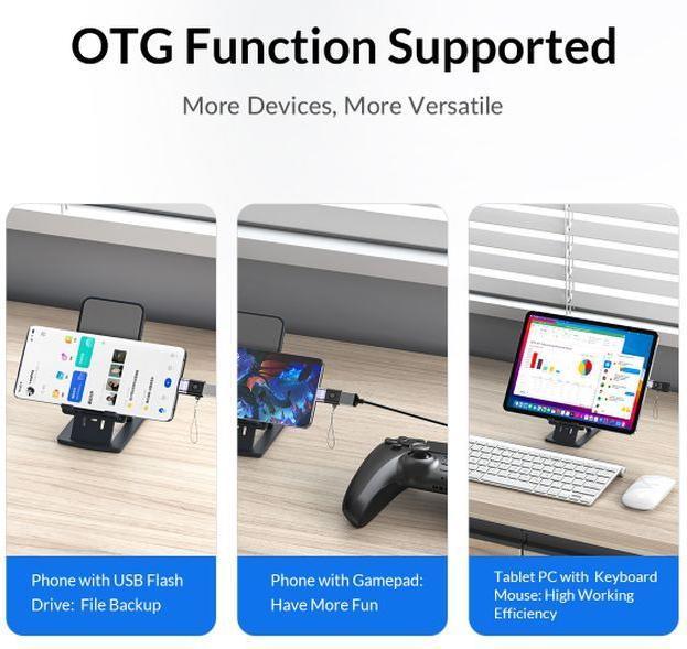 Actual product image Orico Adapter (USB Type C, USB-A)