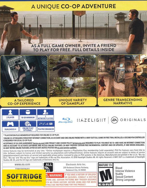 Actual product image EA Games A Way Out (PS4, DE)