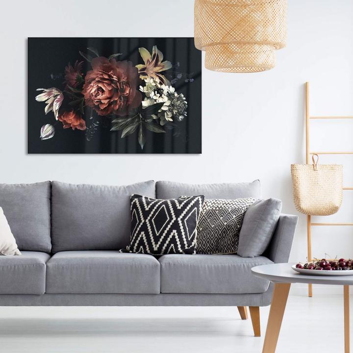 Produktbild Trenddeko Blumenbouquet Rot (150 x 100 cm)