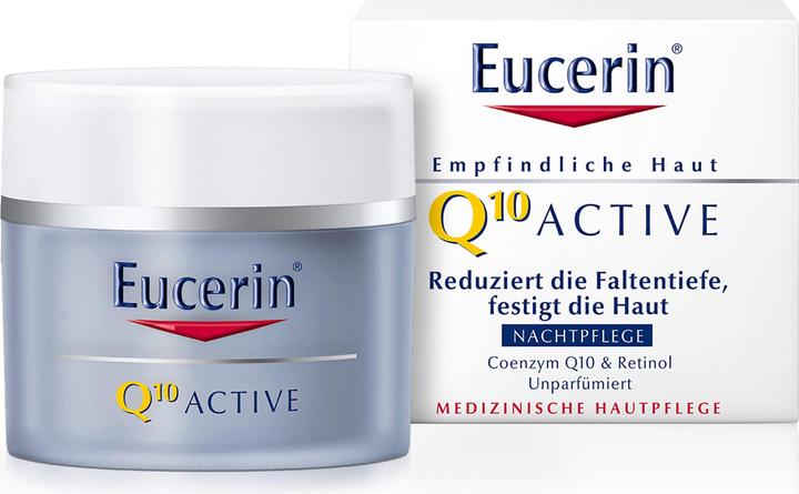 Eucerin Q10 Active (50 ml, Nachtcreme, Bis SPF 10)