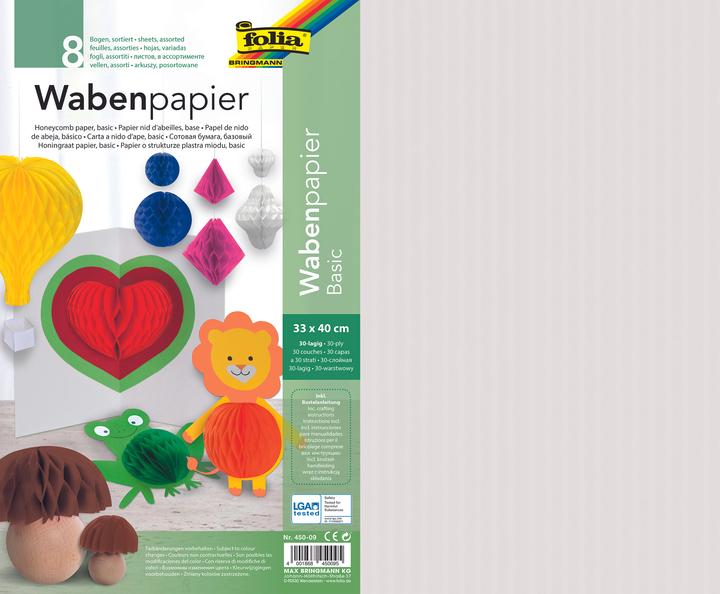 Produktbild Folia Wabenpapier Basic farbsortiert 500 St. (1 x)