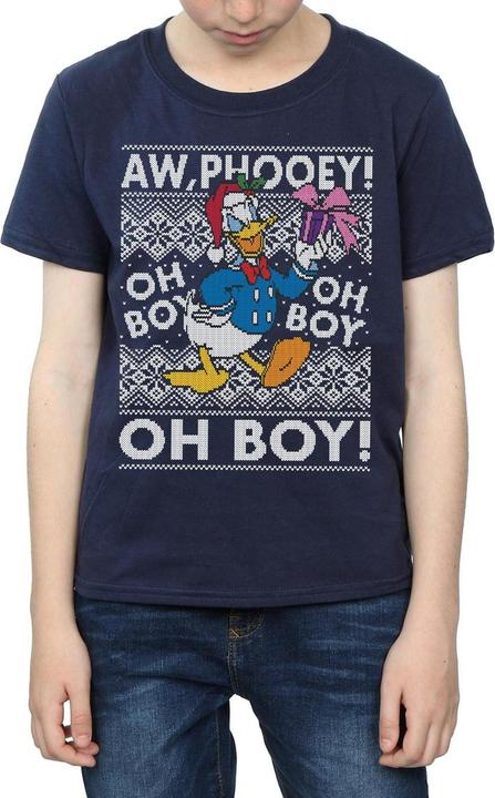 Image du produit Disney - T-shirt DONALD DUCK CHRISTMAS FAIR ISLE - Garçon (128)