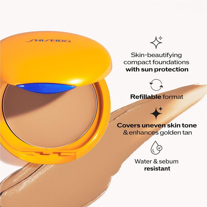 Actual product image Shiseido Sun Make-up Tanning Compact Foundation SPF 10 Honey (Refill) / 12 g (Honey)