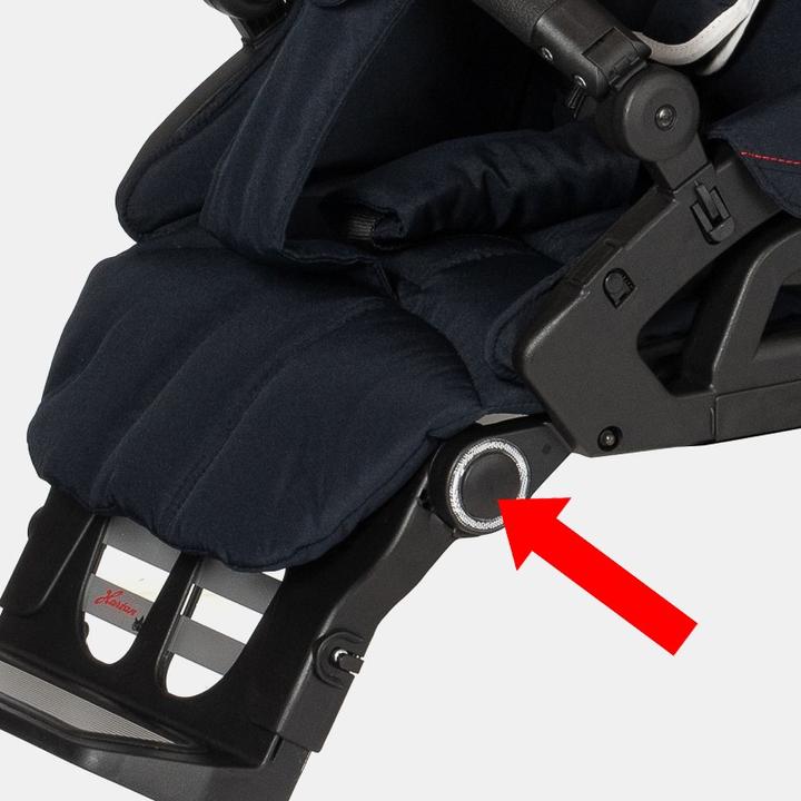 Actual product image Hartan Knob for footrest with reflector narrow version