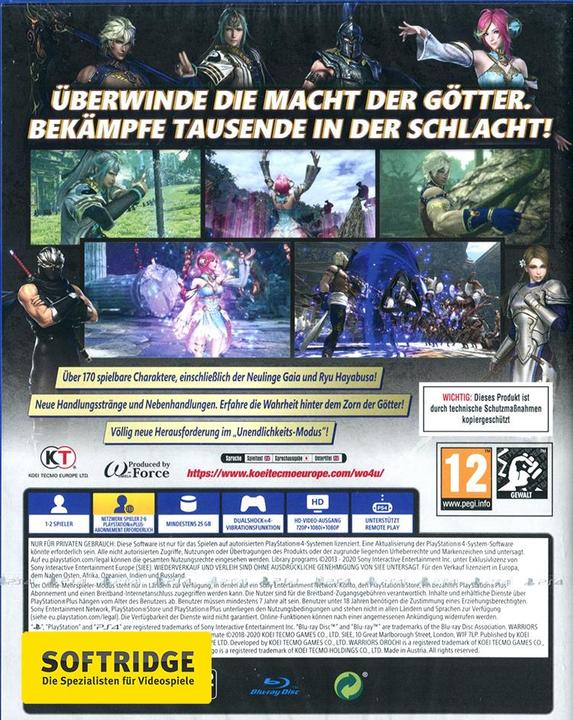Produktbild Koei Tecmo Warriors Orochi 4 Ultimate (PS4, EN)