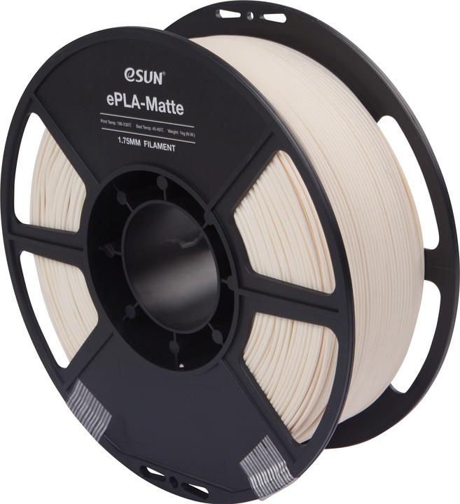 Actual product image eSUN ePLA Mat Milky White Filament 1.75mm 1Kg (PLA, 1.75 mm, 1000 g, White)