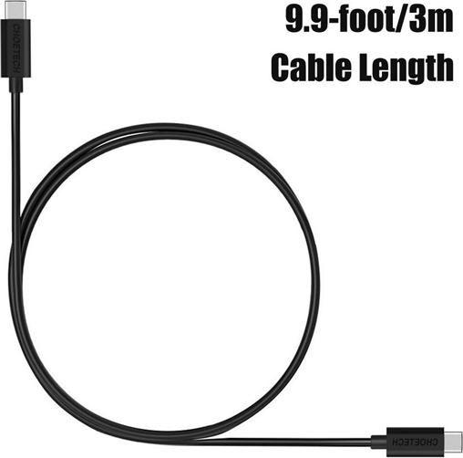 Actual product image Choetech USB Type C - USB Type C (3 m, USB 2.0, 20 W)