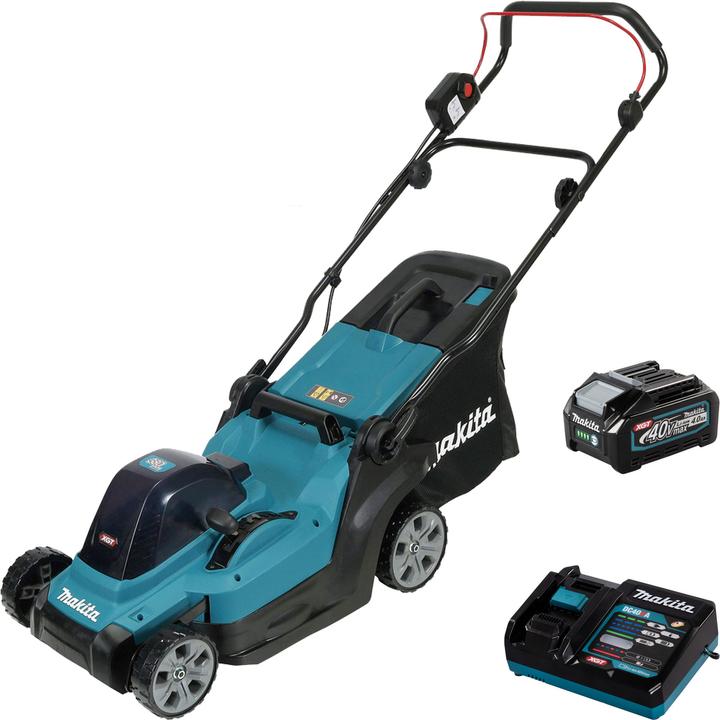 Actual product image Makita LM003GM102 Cordless lawn mower incl. battery, incl. charger 40V Cutting width (max.) 38cm (Rechargeable battery operated)