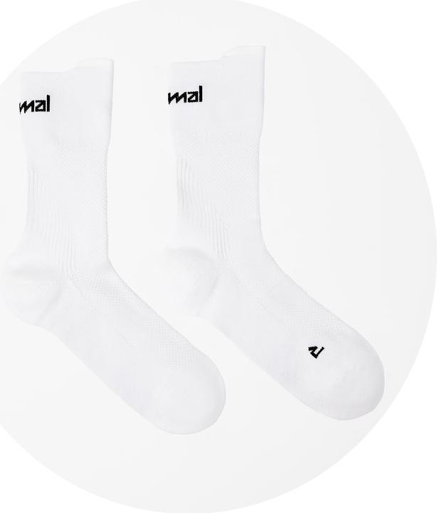 Actual product image Nnormal Running Socks White (S)