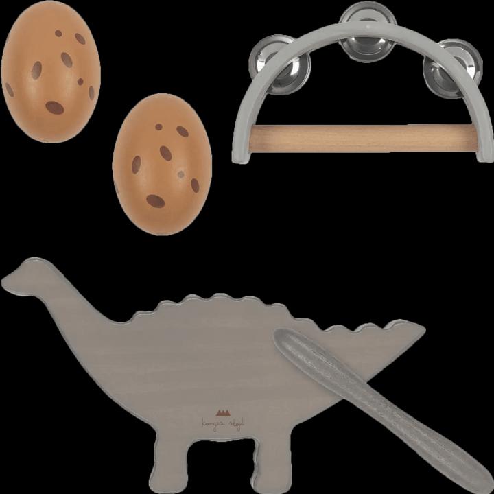 Actual product image Konges Slojd Music Set In Drum Box Dino
