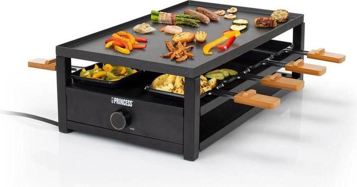 Productafbeelding Princess Raclette Oven Zwart Staal 8 personen, aantal personen: 8