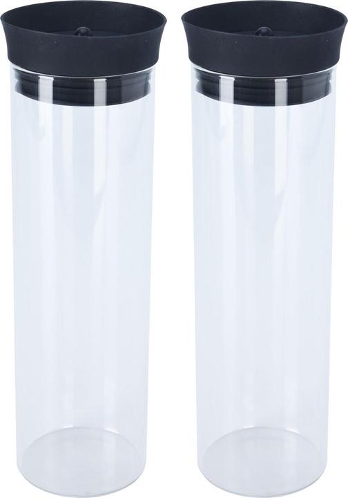 Image du produit Excellent Houseware Lot de 2 carafes en verre borosilicaté, 1 l (1 l)