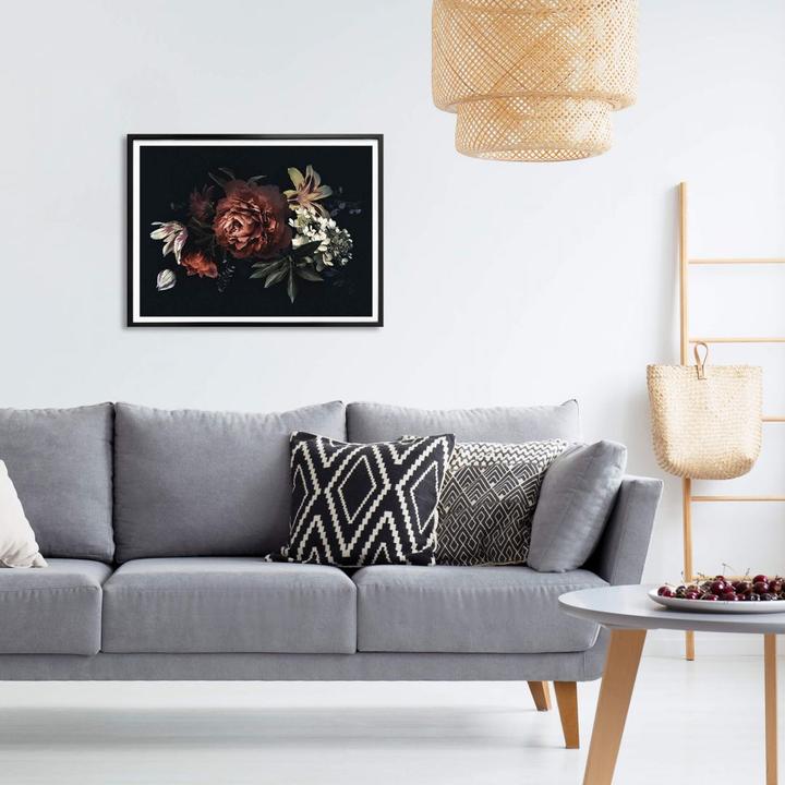 Produktbild Trenddeko Blumenbouquet Rot (120 x 100 cm)