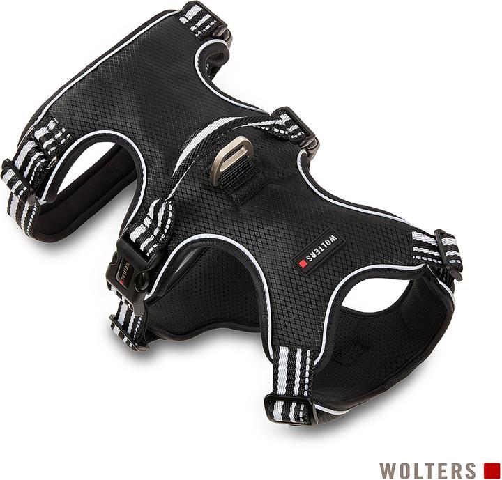 Produktbild Wolters Active Pro Geschirr No Escape Gr.1 40-47 cm x 1,5 cm schwarz/silber (Hund, Allgemein)