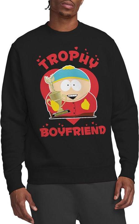 Actual product image Ubisoft Unisex Adult Trophy Boyfriend Eric Cartman Valentine's Day Sweatshirt (L)