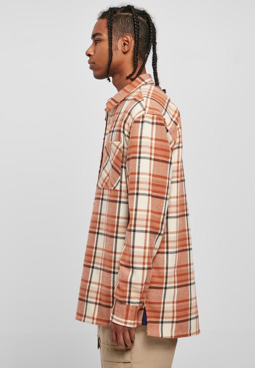 Produktbild Urban Classics Long Oversized Checked Leaves Shirt (M)