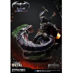 Actual product image Prime 1 Studio Dark Nights : Metal statuette Batman Versus Joker Dragon Deluxe Ver. 87 cm
